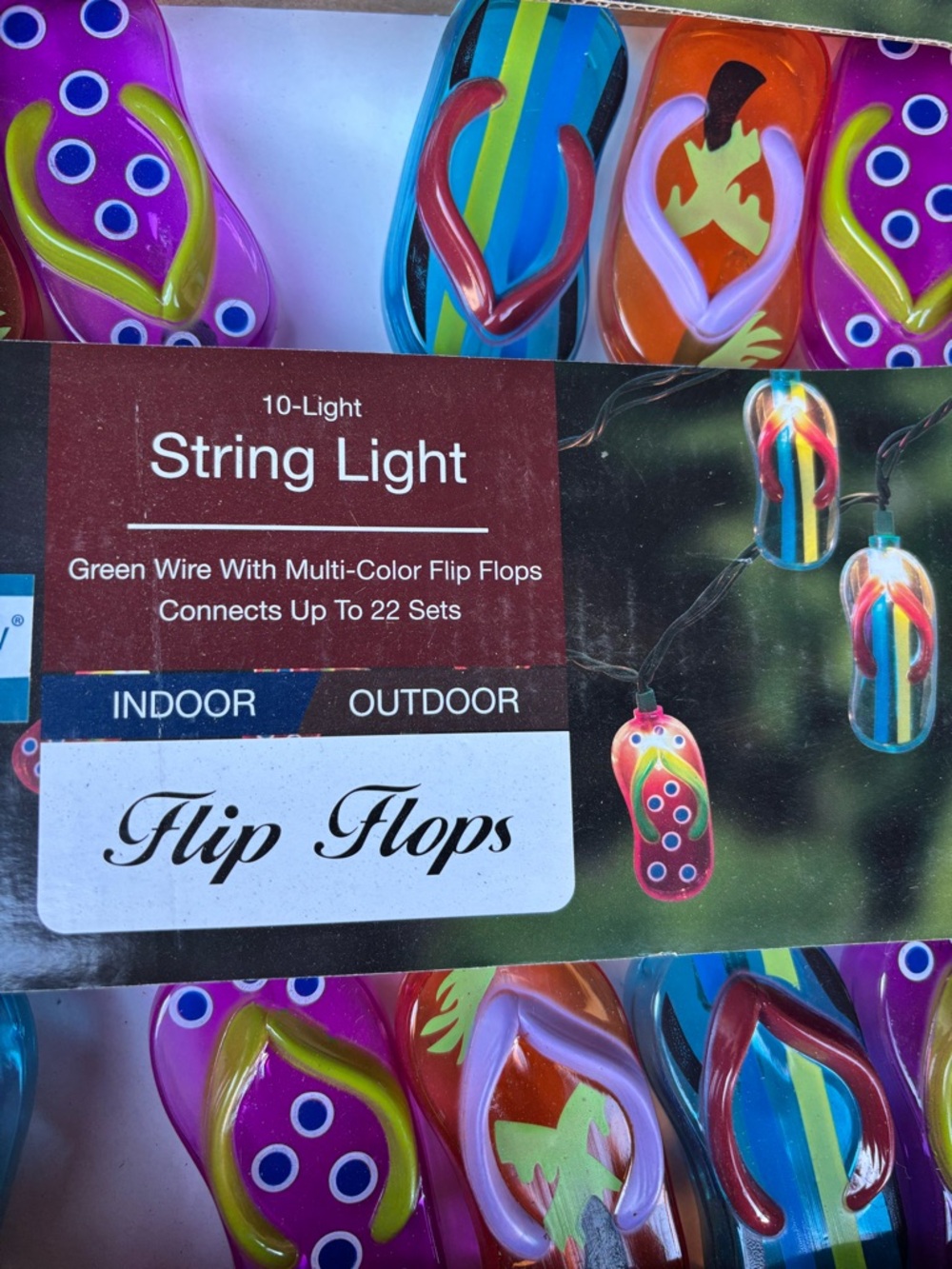 Flip Flops String Lights - Multi-Color